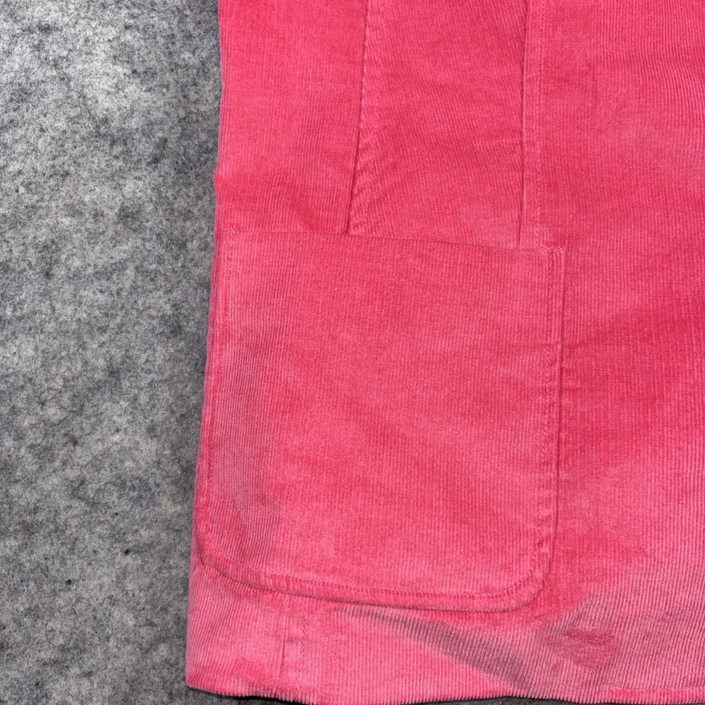Talbots Corduroy Blazer Women's 16 Barbie‎ Pink Button Classic Preppy Minimalist - Picture 7 of 11